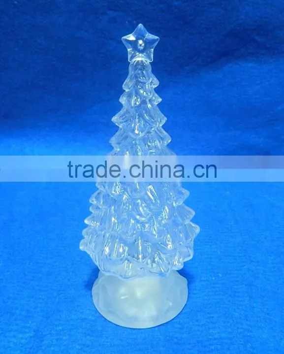 2015 New stlye LED flashing plastic christmas tree