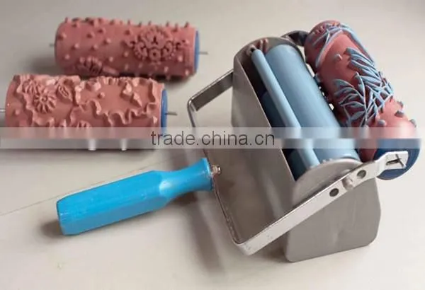 5" Paint Roller Brush Soft Rubber Professional Nice Pattern Roller