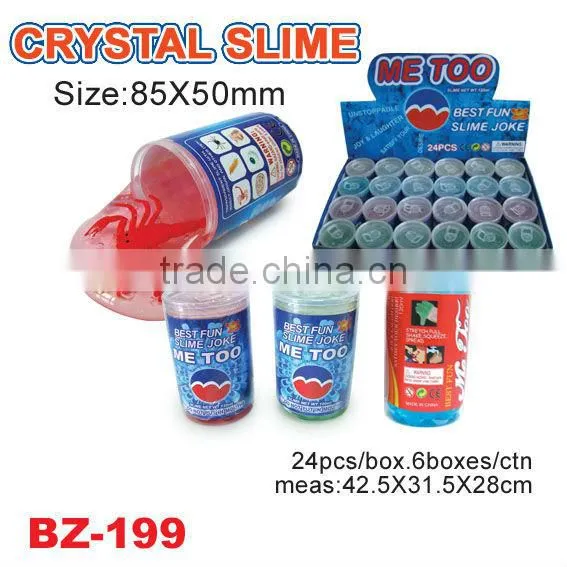 Crystal slime toys with insects