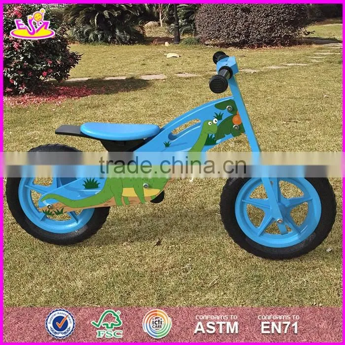2017 New original work children wooden boys balance bike made in china W16C172