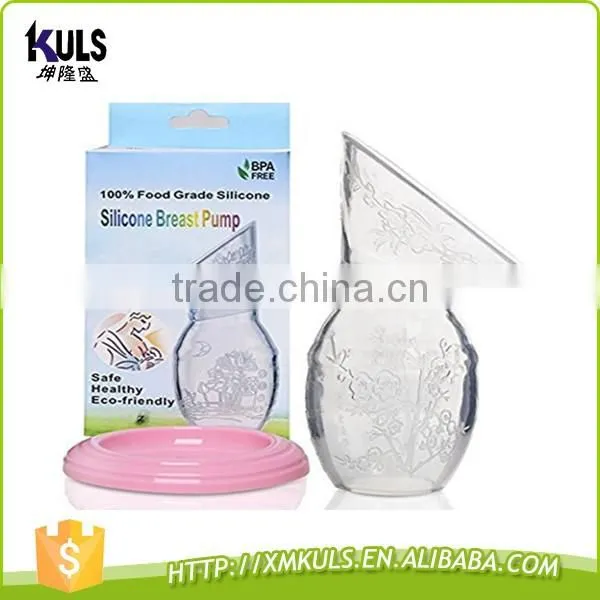 Silicone breast pump for mom feeding use baby products bottle