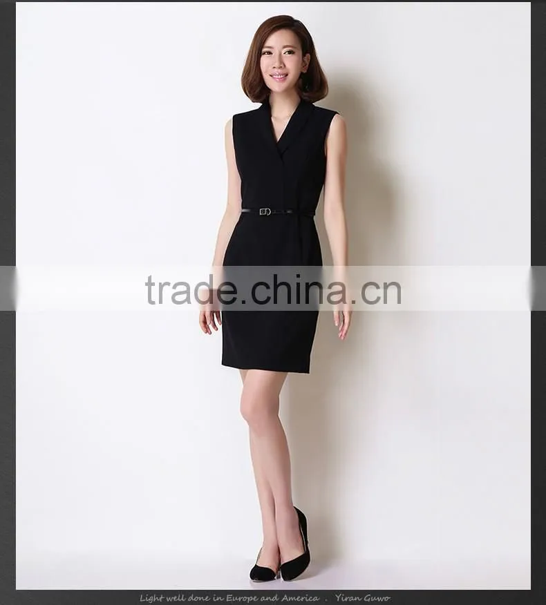 2016 latest european style women clothes women dresses ladies elegant black dresses