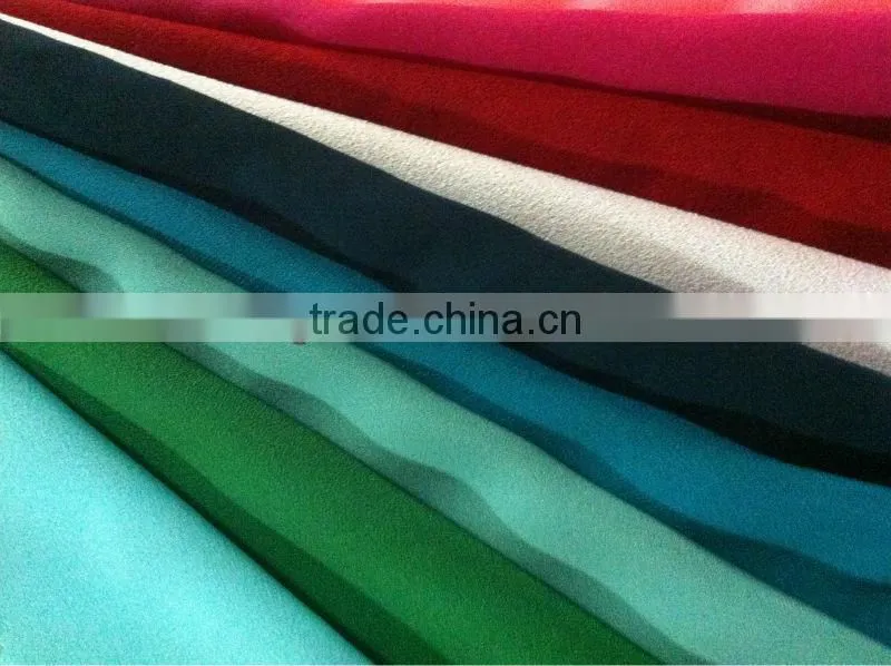 2014-15100% polyester plian dye high multi cheap chiffon fabric
