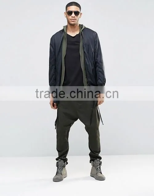 Hip hop style super longline curved hem 100% cotton breathable men black t-shirt wholesale