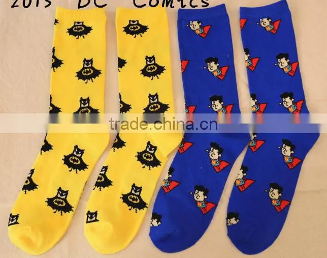 2015 the Avengers personality tide Lovers in tube socks marvel DC series of the same paragraph socks for men and wome EML-9-2041