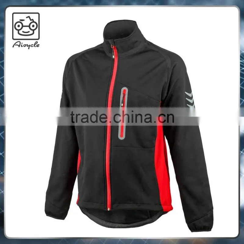 The best Winter reflective red warm bike jacket for man