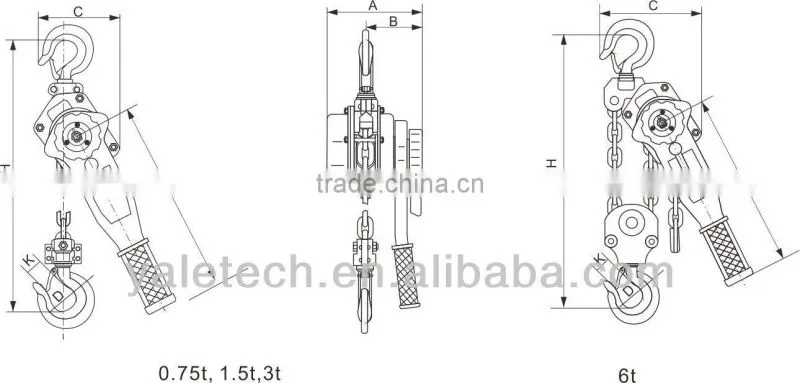 LH Type lifting equipment Lever Hoist