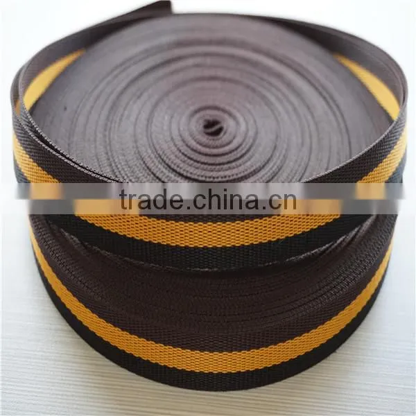 Jacquard striped webbing for dog collars