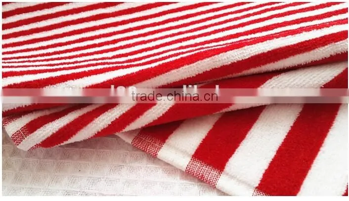 100% cototn two color striped hand towels gym towels
