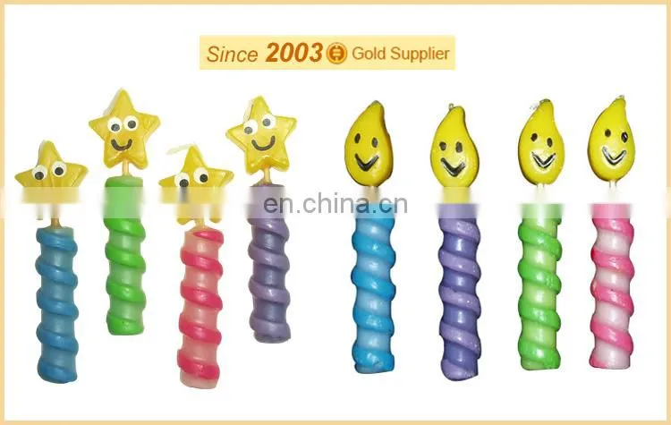 Party and birthday spiral candle
