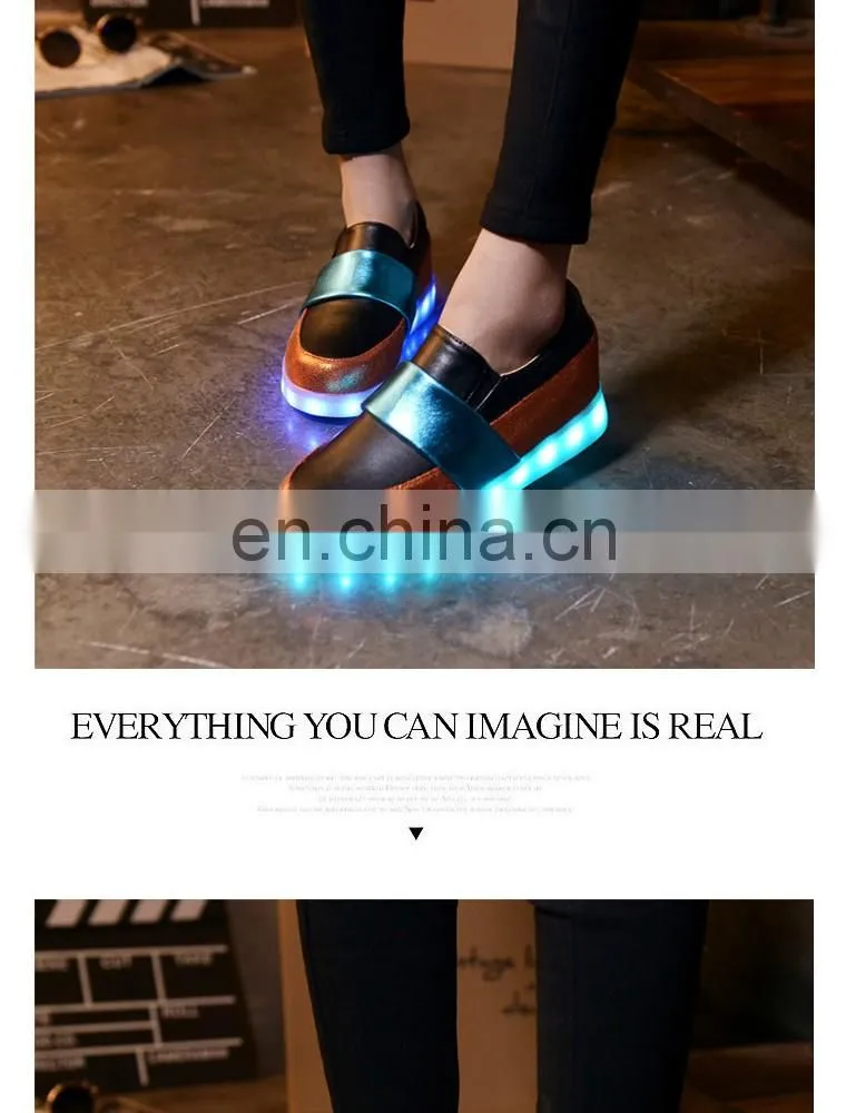 Wholesale New design Hottest Ladies shoes European fashion Women shoes LED shoes sneakers girls footwear