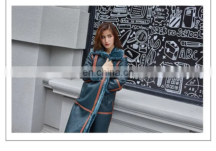 2017 Hot Selling Elegant Fashion Design Sheep Skin Leather Jacket