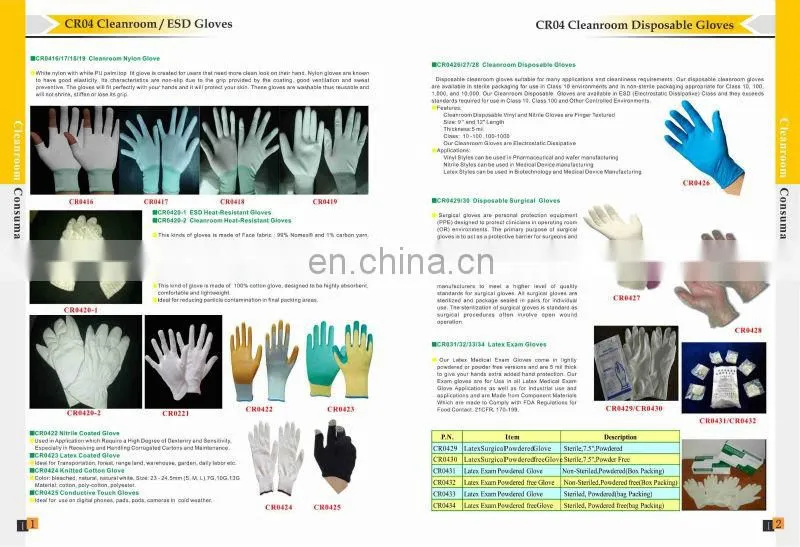 ESD gloves and other esd products