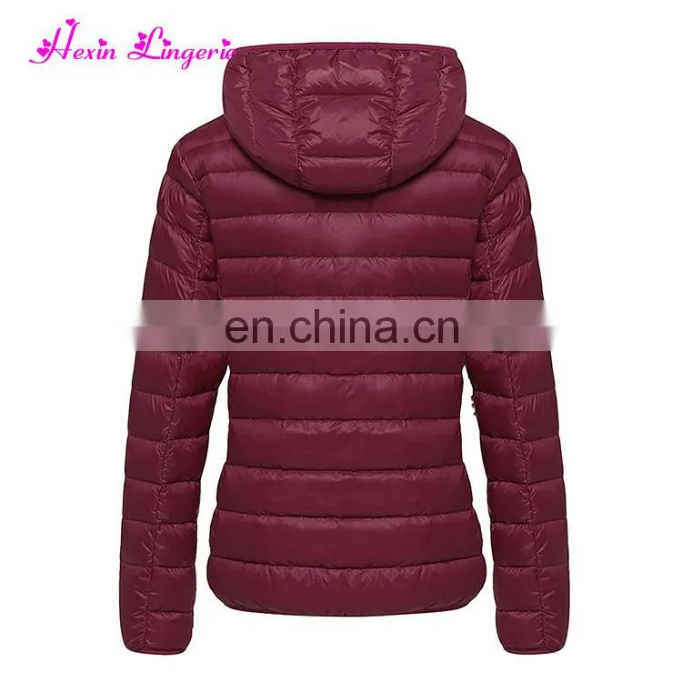 Bulk Stocks Women White Duck Light Weight Packable Down Jacket For Winter
