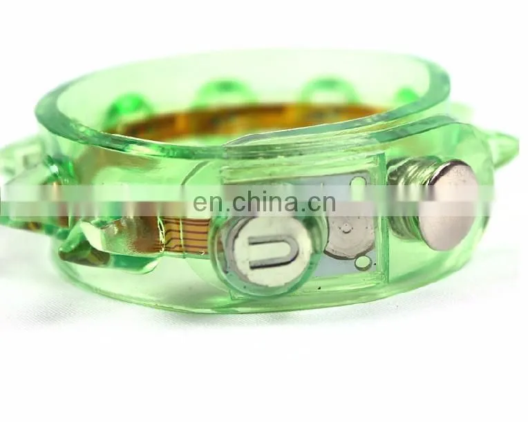 punk lighting up bracelet for concert/punk party led flashing bracelet