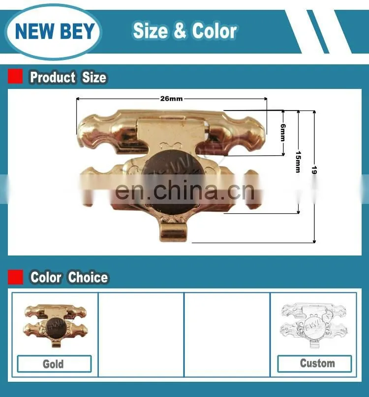 Fashion hardware metal mini locks for jewelry box