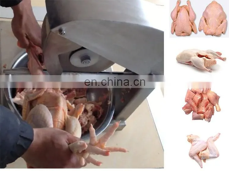 Small chicken meat cutter bandsaw for meat and bone cutting machine