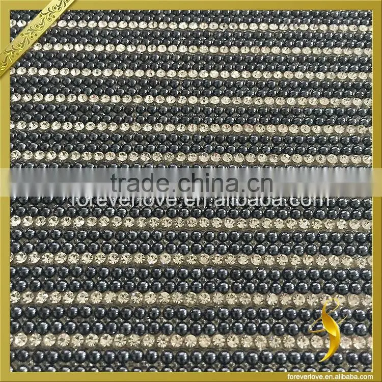 Custom Design Rhinestone Sheet Hotfix Aluminum Crystal Rhinestone Mesh FRM-210