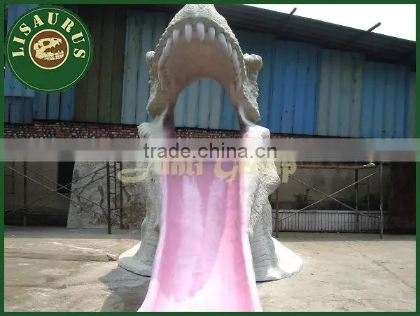 Lisaurus-LA Dinosaur park theme park amusement park cute fiberglass slide