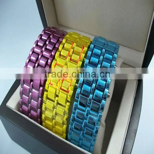 whosale 3 years battery life led silicone watch