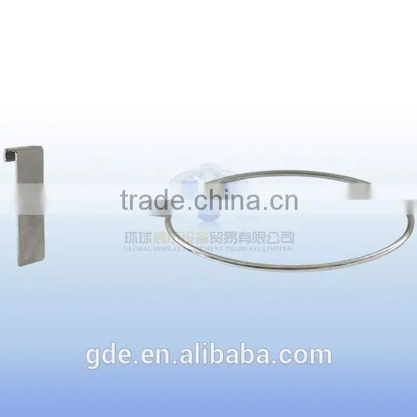 Metal chrome ball display rack for gridwall