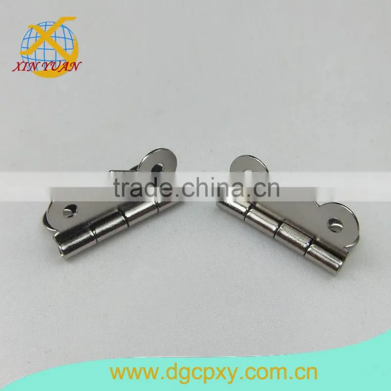 small bicolor butterfly shape quadripuntal metal 180 degree concealed hinge