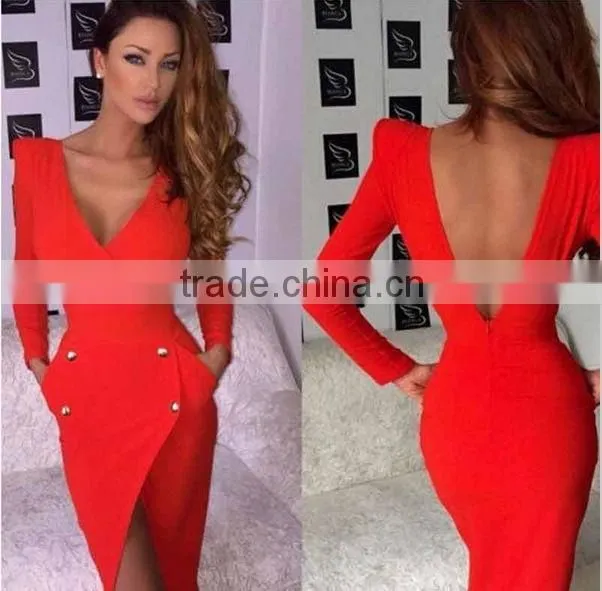 spring casual dress womans fashion dress long sleeves evening dress