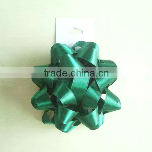 Giant Confetti Bow - Silver Color in 230m dia with 25mm wide ribbon and 30loops, on Full colors Printing Backing Board