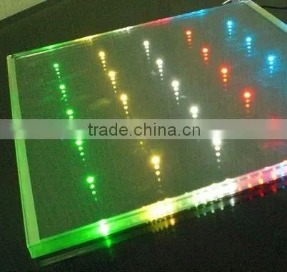 glass embedded LED light