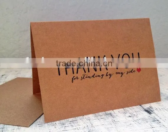3 Bridesmaids thank you cards - Set of 3 customized thank you cards with wedding date