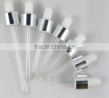 glass pipette dropper for essential oil bottle in various colour
