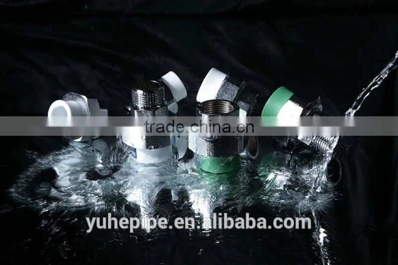 YH1344 PP-R Pipe Fittings Double Union Ball Valve