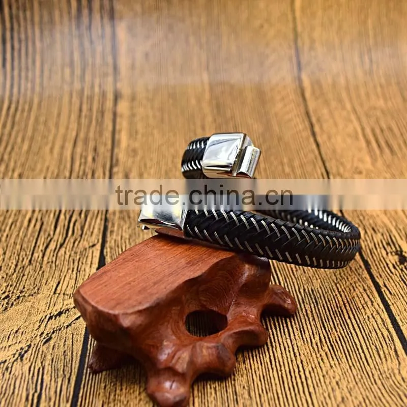 fashion western men metal bracelet bio magnetic bracelet