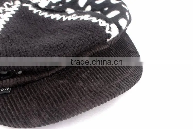High Discount Children Brand Winter Hats Girl Lint Peaked Caps