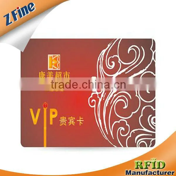 high quality pvc business vip membership card in shenzhen