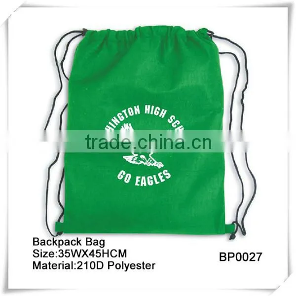 Promotional Polyester Drawstring Bag,Drawstring Backpack