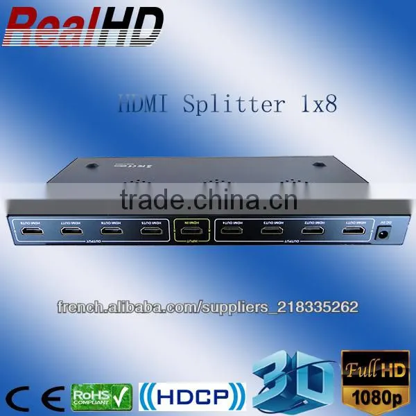 HDMI mini Splitter 1x8 for cartoon tv