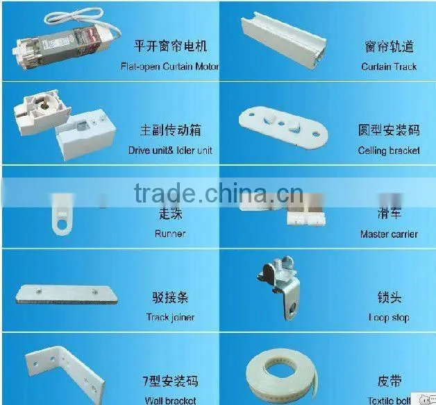 rolling electric curtain track/curtain track/track