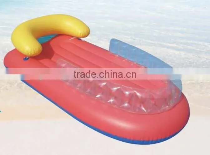 Inflatable pool lounge, pocket pool lounge