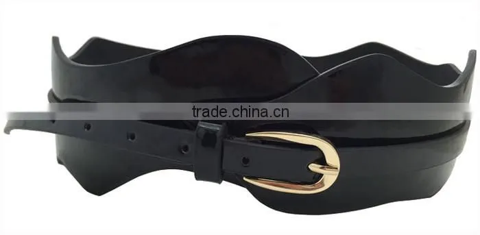 Europe Fashion Casual Lady's Decoration Belt Wide Slim Leather Belt