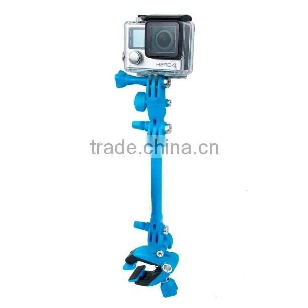 360-degree Rotation Clip Jam for Gopro 4 3+/3 2 1 Guitar Music Clamp Holder Mount