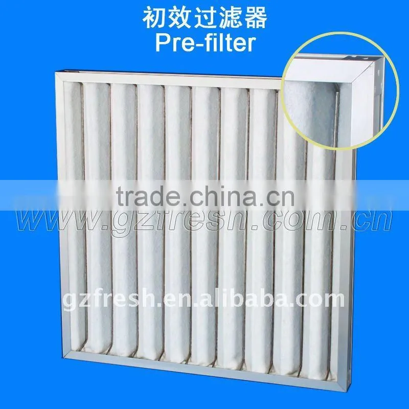 Supply high quanlity washable plank pre-filter,washable air filter with ISO9001 accredited