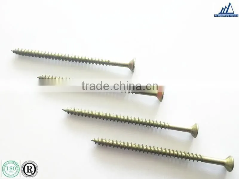 High tension brass pan head pozidriv self tapping screw