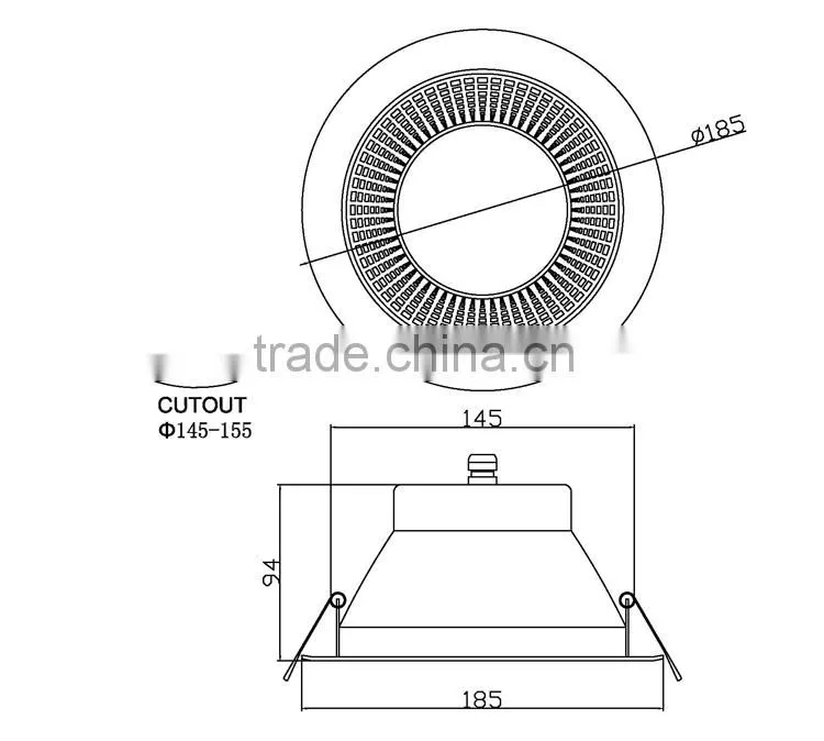 dimmable LED downlight CRI95 6inch 20W 1500LM SAA C-tick completed