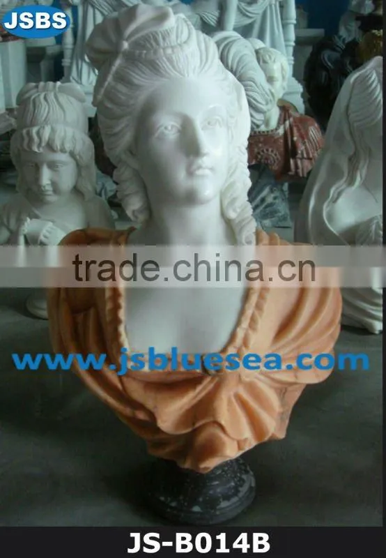 stone head bust sculpture