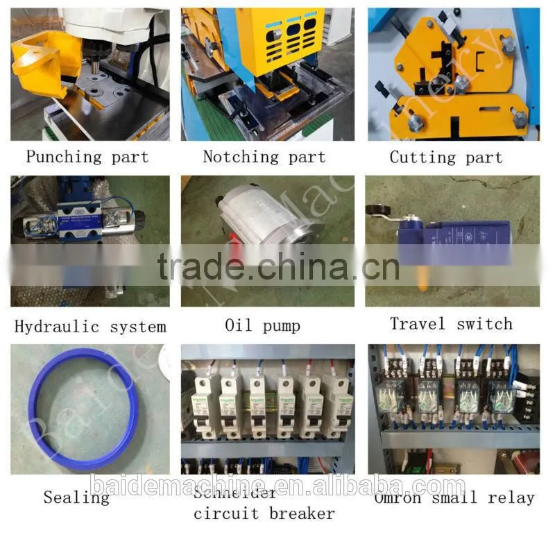 Q35Y-16 hydraulic ironworker for channel steel shearing and I steel cutting