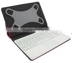 Stitching technic keyboard tablet case 8.9 inch tablet pc bluetooth keyboard case with mouse pad