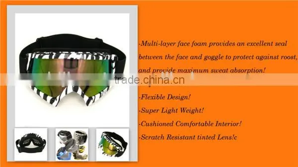 BJ-MG-001A Zebra prescription safety tinted glasses