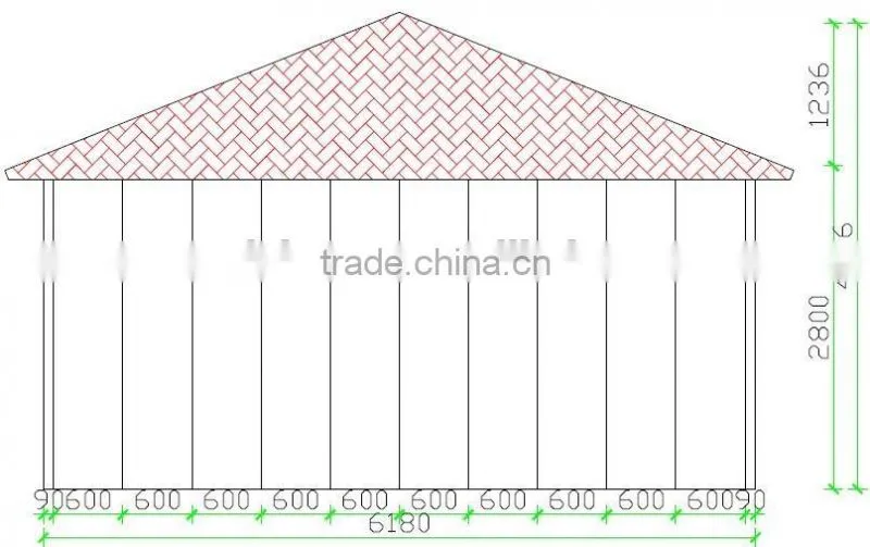 Modern heat and sound insulated prefab house china prefabricated house/villa