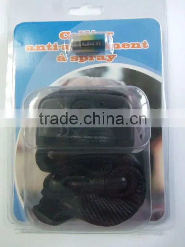 6V-battery operated middel/big dog no hurt Anti bark Spary collar